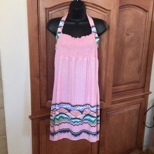 Charlotte Russe Pink and Purple Backless Dress
